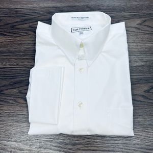 Paul Fredrick Imperial 100’s White long sleeve dress shirt